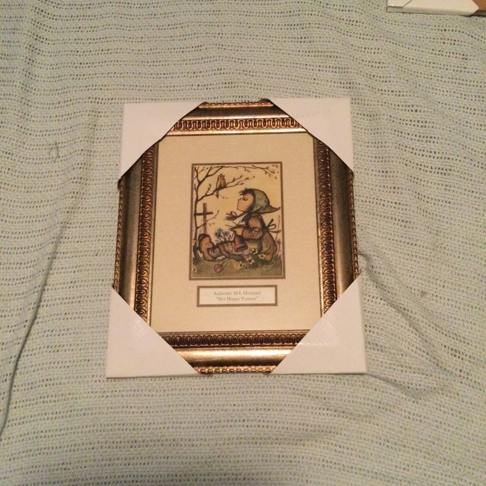 Framed matted MI Hummel print